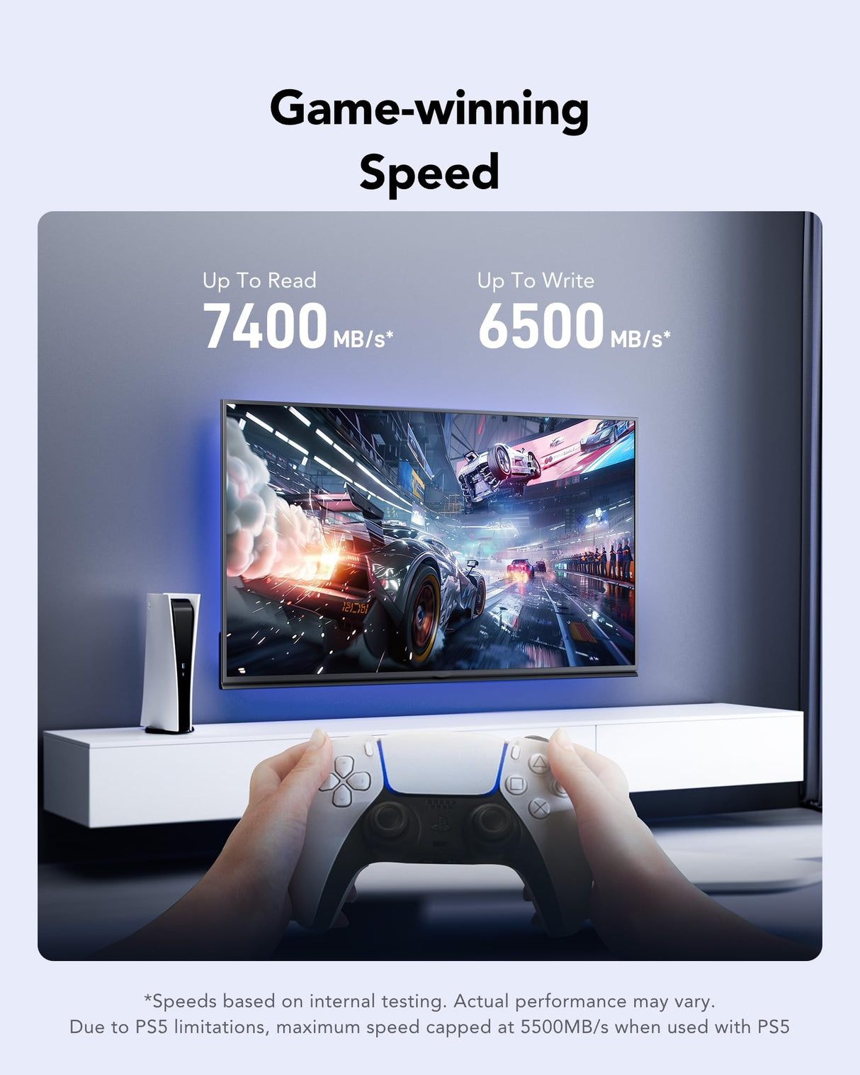 Lexar Play 2280 4TB SSD con disipador de Calor, PCle Gen 4x4 NVMe, PS5, Velocidad de hasta 7400 MB/s, Unidad de Estado sólido Interna de Alto Rendimiento, Compatible con PlayStation 5