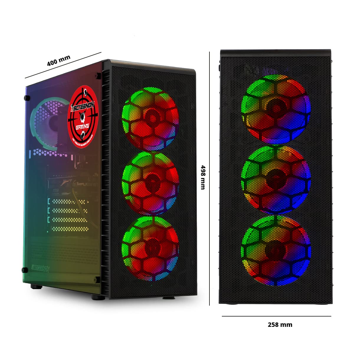 ScreenOn - Ryzen 7 5800X - 1TB SSD - RTX 3070TI - Game PC A40140 - WiFi - Windows 11 Pro