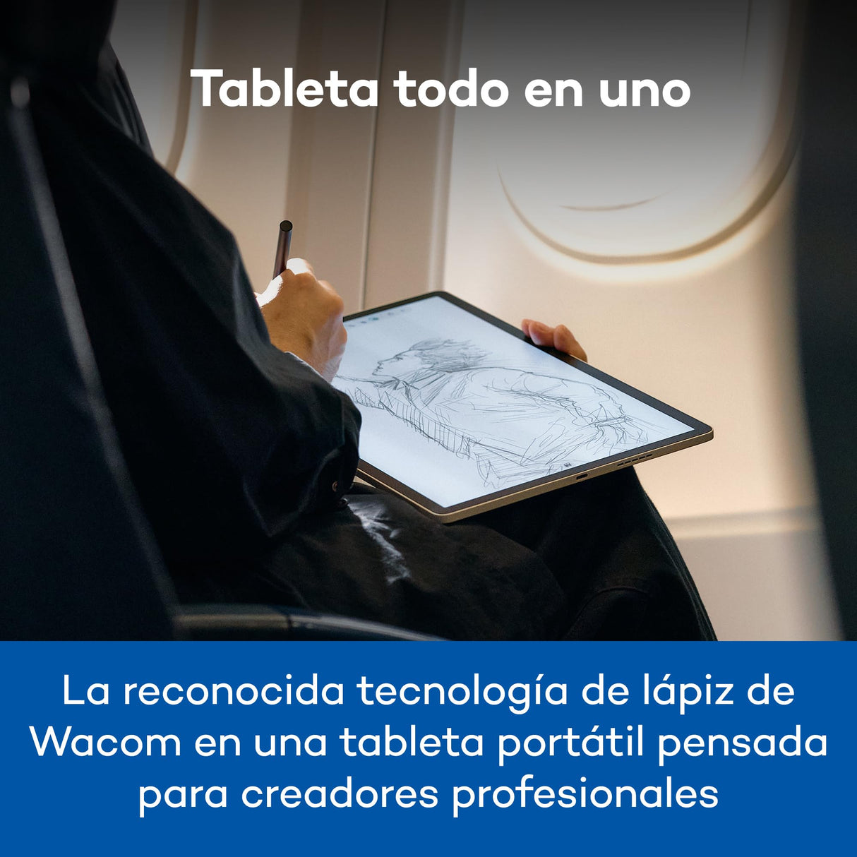 Wacom MovinkPad Pro 14 Tableta Gráfica – Sensación de lápiz sobre Papel con Pantalla OLED para Negros Reales, Contraste excepcional, Respuesta rápida, Vidrio Texturizado Premium, Pro Pen 3 preciso