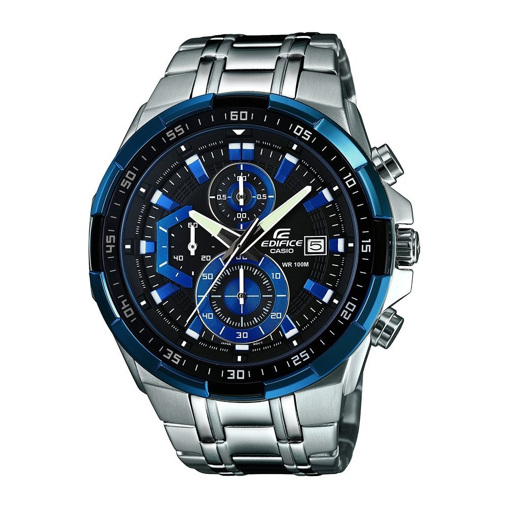 Casio Reloj Cronógrafo para Hombre de Cuarzo con Correa en Acero Inoxidable EFR-539D-1A2VUEF