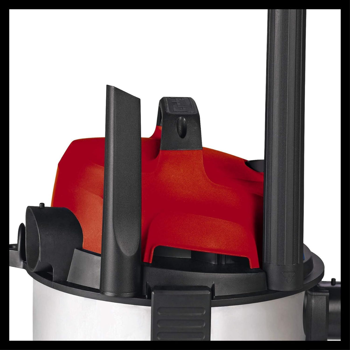 Einhell TC-VC 1820 SA - Aspiradora en seco y húmedo (1250 W, depósito de Acero Inoxidable de 20 L, Conector de soplado, Soporte para Accesorios, Enchufe automático, Incluye Manguera de aspiración,