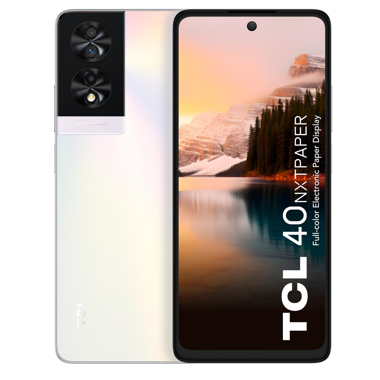 TCL 40 NXTPAPER 4G - Smartphone 6.78" (Pantalla 90Hz, 16GB (8+8) - 256GB, Ampliable MicroSD, Dual SIM, Cámara 50MP, Cámara Selfie 32MP, Batería 5010mAh, Doble Altavoz, Android 13.) Opalescent