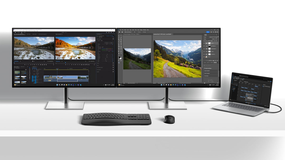 HP Inc. HP 732xk - Series 7 Pro - LED-Monitor - 80 cm (31.5") - 3840 x 2160 4K @ 120 Hz - IPS Black - 450 cd/m? - 2700:1 - 5 ms - Thunderbolt 4, HDMI, DisplayPort - Schwarz, Silber (B7JM6AA#ABB)