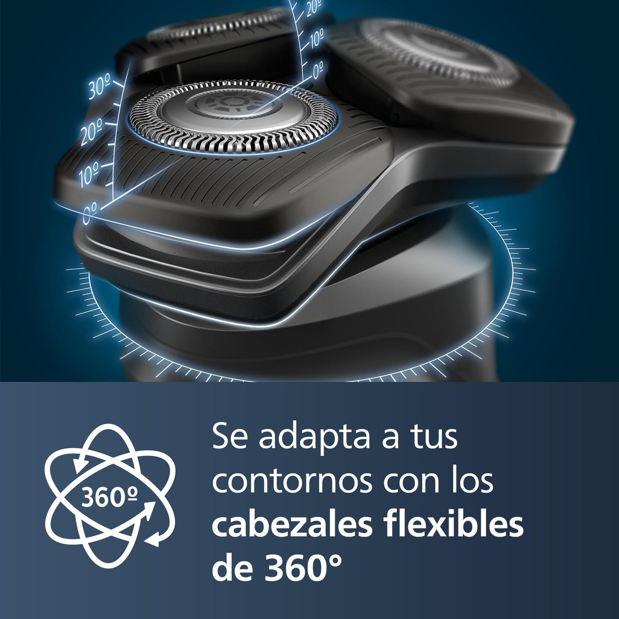 Philips Serie 5000 Afeitadora Eléctrica Hombre, Máquina de Afeitar Barba con Recortadora, 45 cuchillas, Cuida la piel, 60min de uso, En Seco y Húmedo, Recargable, Funda, Base Carga, S5884/35, Verde