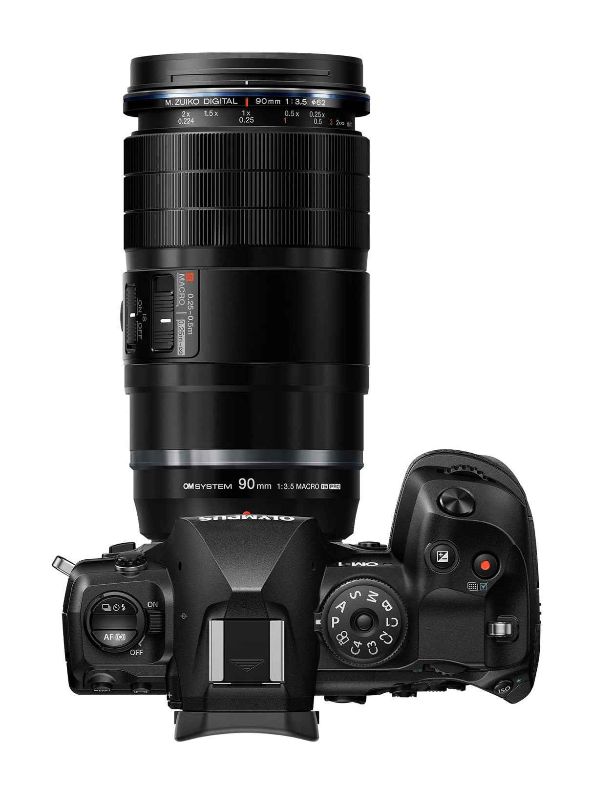 M.Zuiko Digital ED 90 mm F3.5 Macro IS Pro Objetivo telemacro, Objetivo Micro Four Thirds Resistente al Agua, ultramacro, Compatible con Las cámaras Olympus, OM SYSTEM y Panasonic MFT