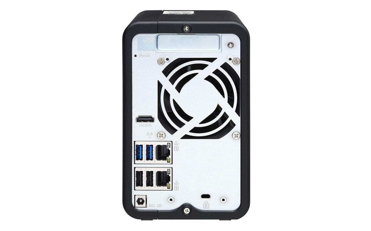 QNAP TS-253D-4G 4TB 2 Bay Solución NAS de Escritorio | Instalado con 2 x 2TB Western Digital Red Drives