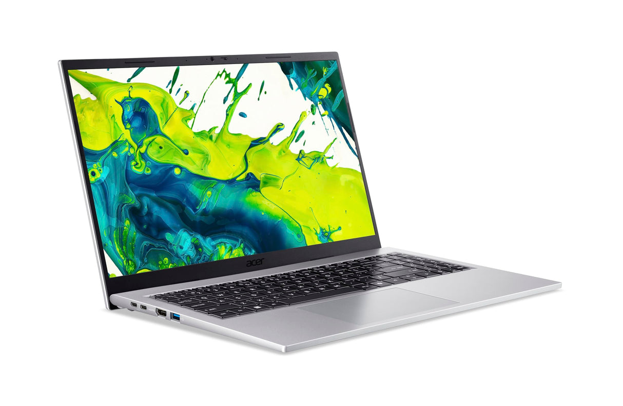 Acer Aspire Go 15 (AG15-72P-52M0) Ordenador portátil, Pantalla IPS FHD de 15,6", Intel Core 5 120U, 16 GB de RAM, SSD 512 GB, Tarjeta gráfica Intel, Windows 11, Teclado QWERTY, Plata