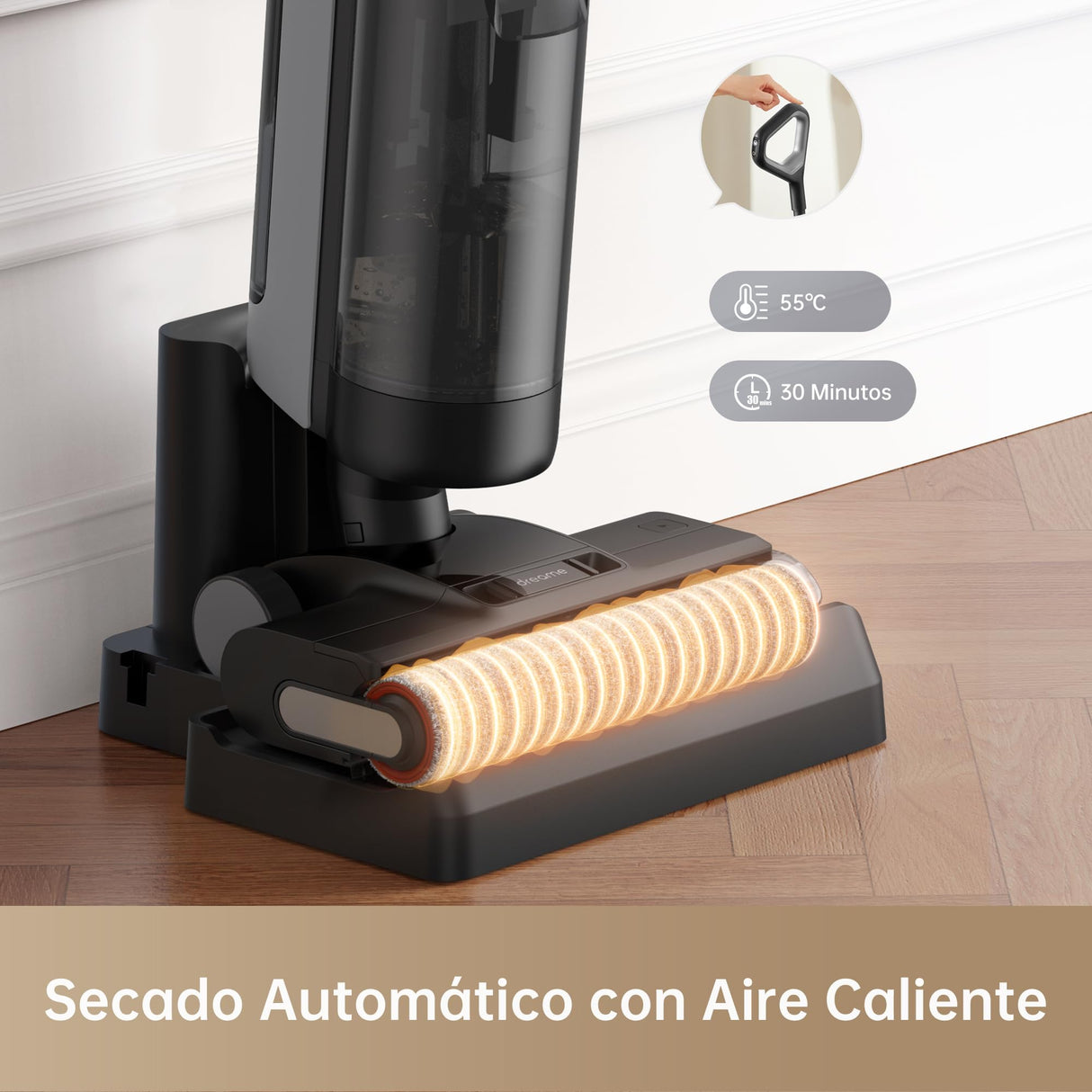 Dreame H12 Dual 4 en 1 Aspirador sin Cable, Aspirador Seco y Húmedo, Autolimpieza en un Solo Paso con Secado mediante Aire Caliente, Limpieza de Borde a Borde, App Limpieza Inteligente