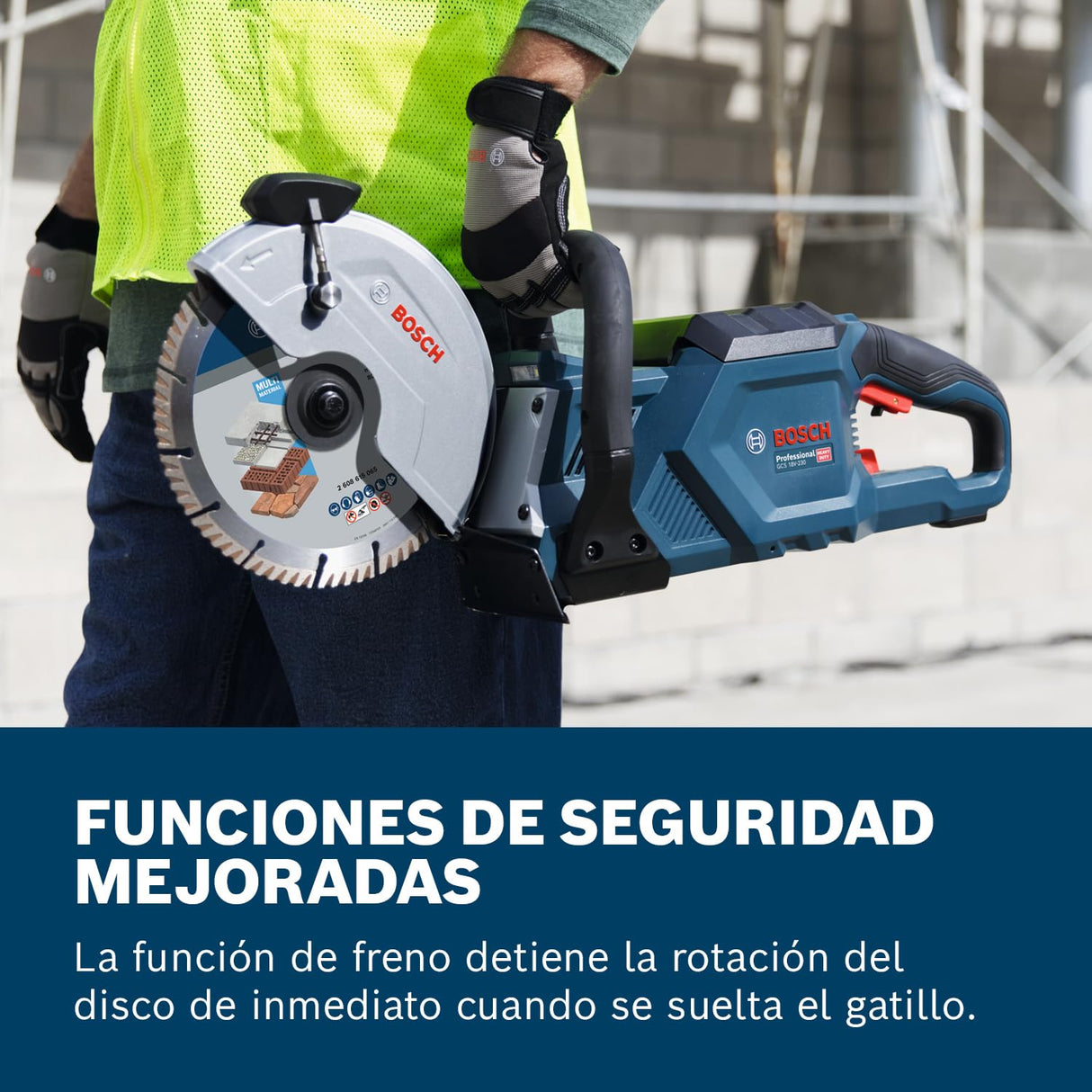 Bosch Professional 18V System tronzadora a batería GCS 18V-230 (incl. 1 adaptador de manguera)
