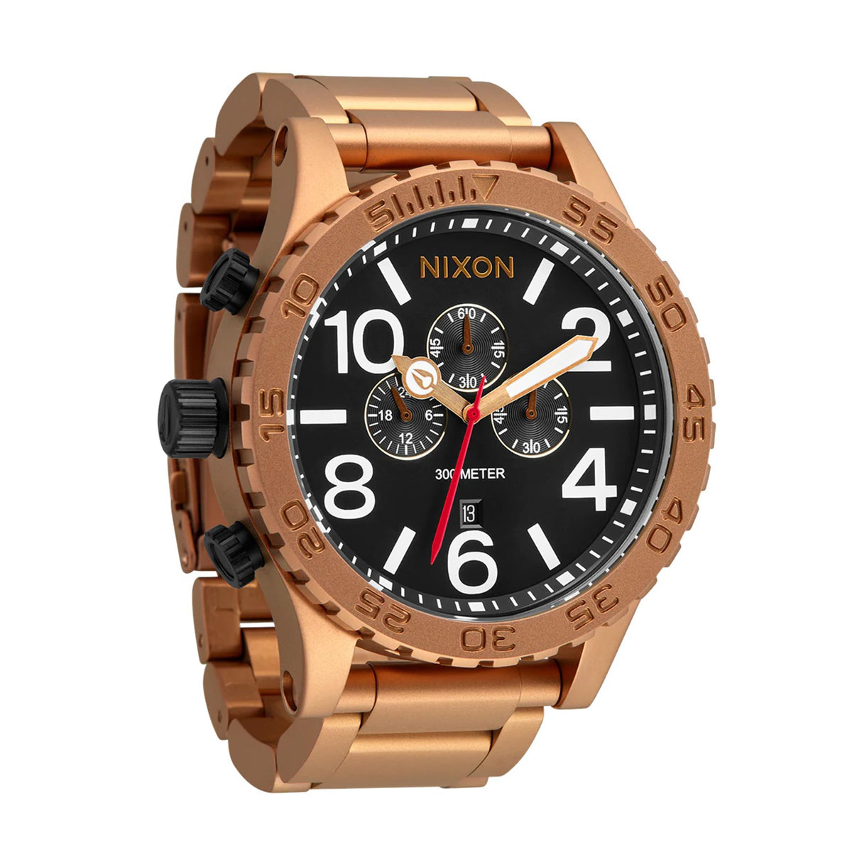 Nixon Reloj Analógico para Hombre de Cuarzo japonés con Correa en Acero Inoxidable A1389-5145-00