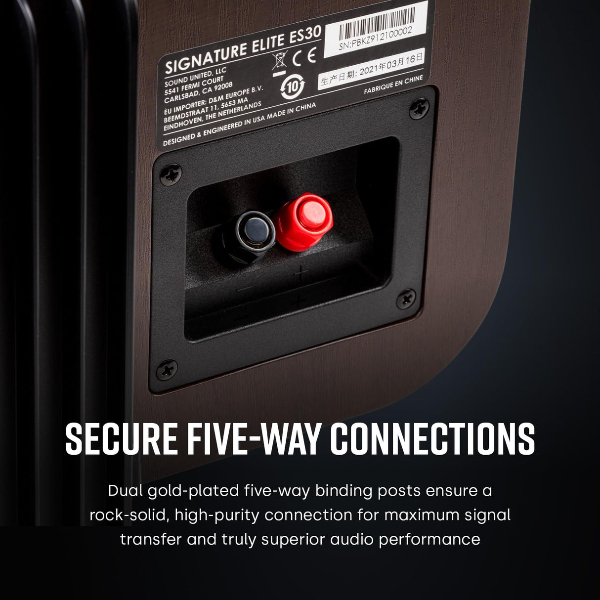 Polk Signature Elite ES30 Altavoz Central Hi-Fi Negro