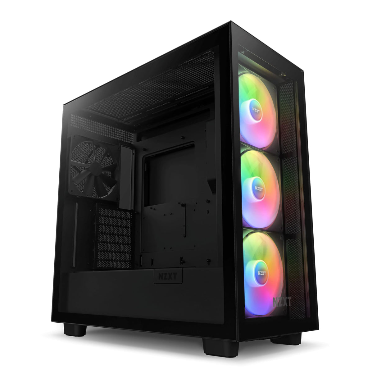 NZXT H7 Elite - CM-H71EB-02 - ATX Mid Tower PC Gaming Case - Puerto USB tipo C de E/S frontal - Panel lateral de vidrio templado de liberación rápida - Negro (2023)