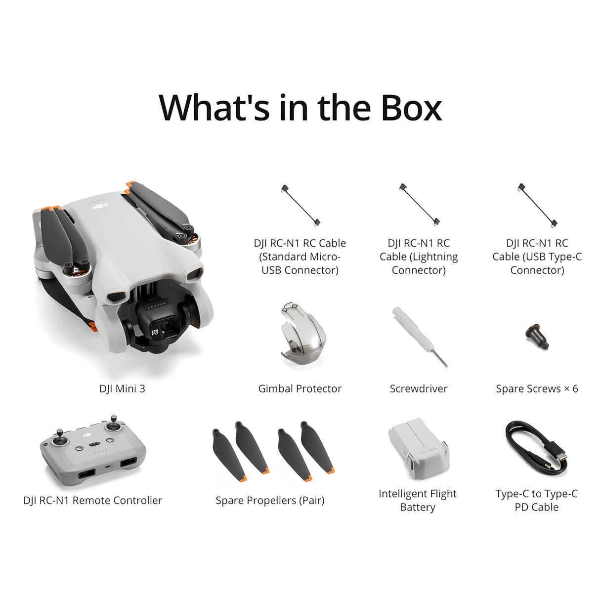DJI Mini 3 – Dron Mini con cámara ligero y plegable con vídeo 4K HDR, 38 min de tiempo de vuelo, Grabación vertical y funciones inteligentes, con Mando a distancia