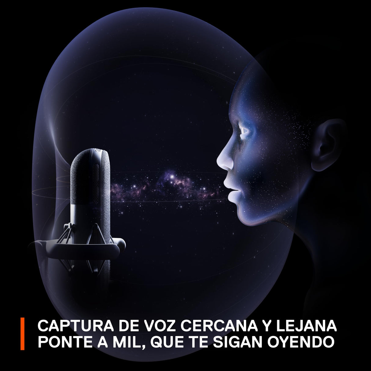 SteelSeries Alias Micro USB para PC — cápsula 3 Veces más Grande para Gaming, Streaming y pódcast — cancelación de Ruido por IA — Control de Silencio y Volumen por led — Soporte antivibraciones