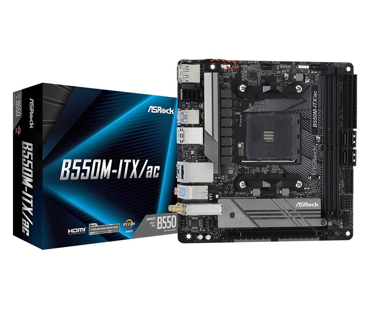 ASROCK B550M-ITX/AC AM4 DDR4 Retail, Micro ATX
