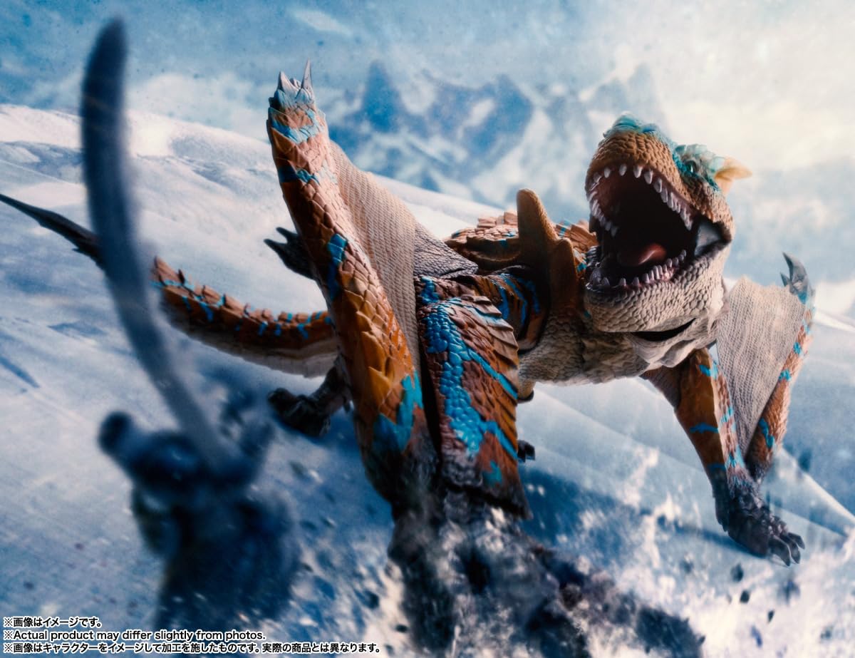 BANDAI TAMASHII Nations - Monster Hunter Rise - Tigrex, Spirits S.H.MonsterArts Figura de acción