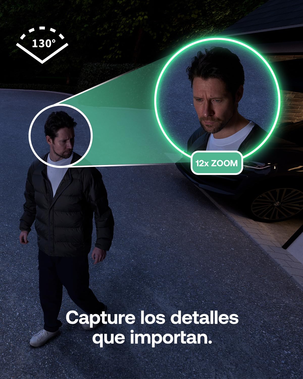 Arlo Essential 3 2K XL, cámara WiFi Exterior, batería de 24 Meses, visión Nocturna en Color, Sirena, Audio bidireccional, 3 cámaras Blancas