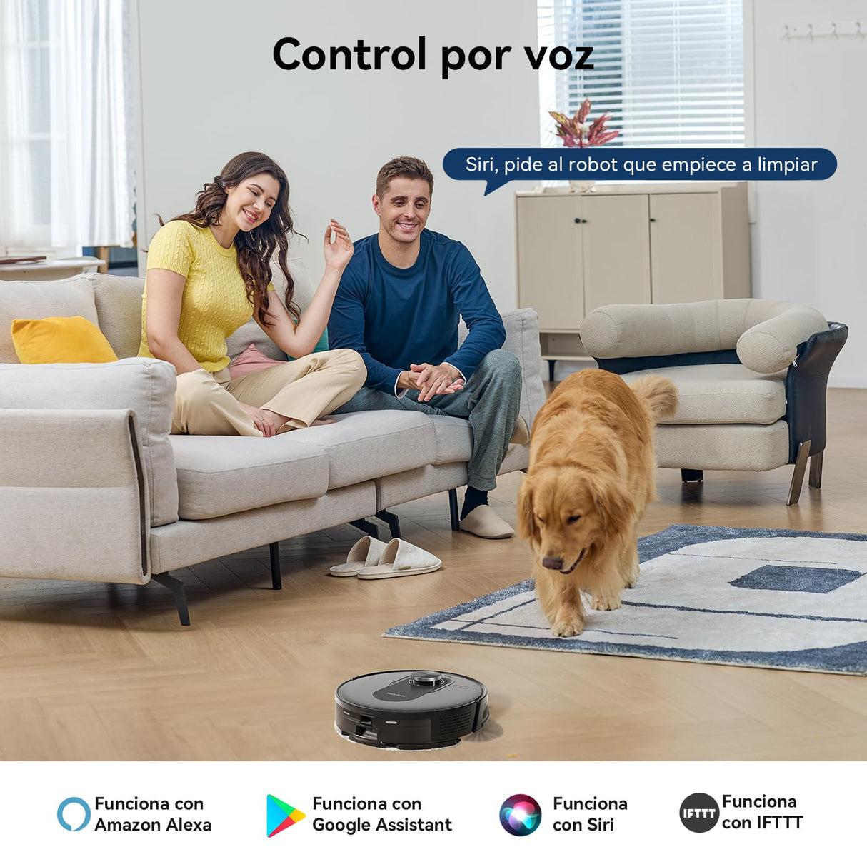 Proscenic Q8 MAX Robot Aspirador con Estación de Succión & Función de Limpieza, Potencia Succión 6000Pa, Bolsa para Polvo de 3L, Tanque de Agua de 250mL, Control de Voz por App Alexa Google Siri FTTT