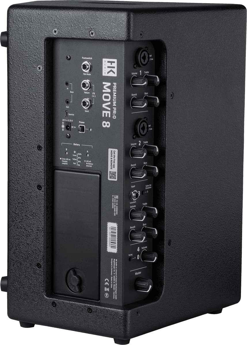 HK AUDIO PR:O Move 8 · Set PA función batería