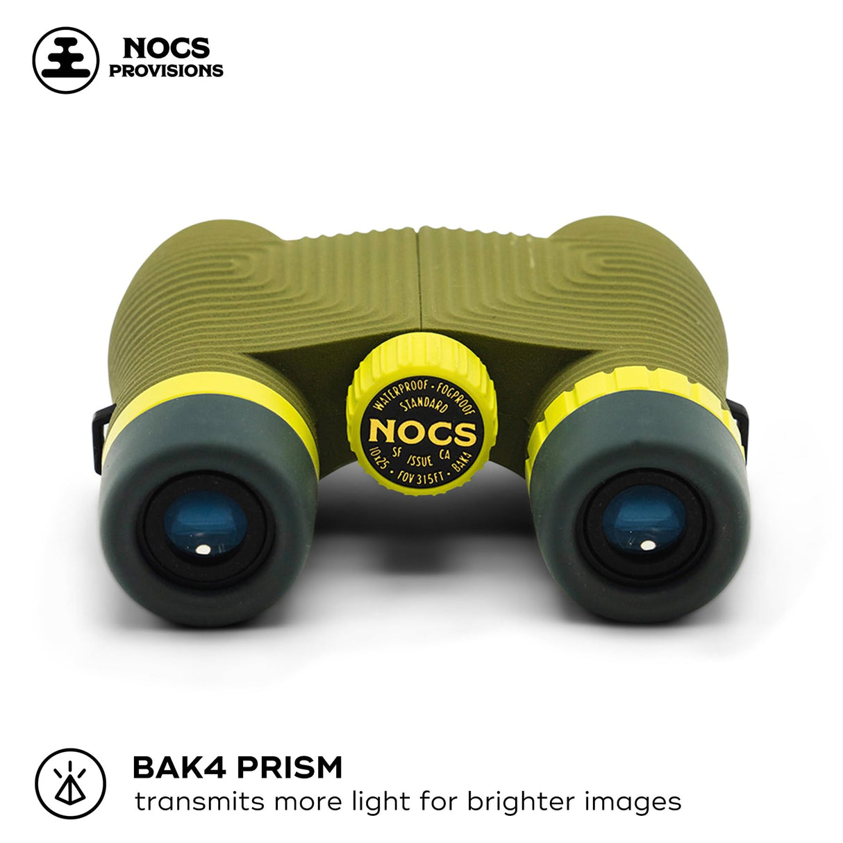 Nocs Provisions Standard Issue - Prismáticos Impermeables de 10 x 25 Pulgadas, Ligeros, compactos, Aumento de 10x, visión Amplia, Lentes Multicapa para observación de Aves, Senderismo, Campamento y