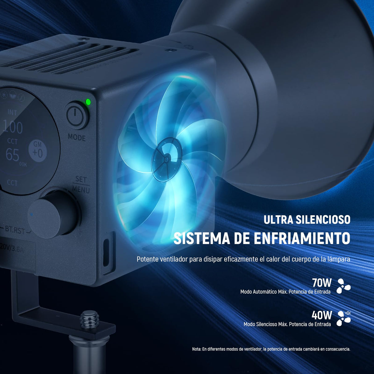 NEEWER 60W Luz Video LED RGB Portátil Luz Relleno de Mano, App/2.4G/Control Panel 18 Escenas 8700Lux/1m 2700-6500K CRI97+ Iluminación Continua COB Regulable para Transmisión Grabación Video, HS60C