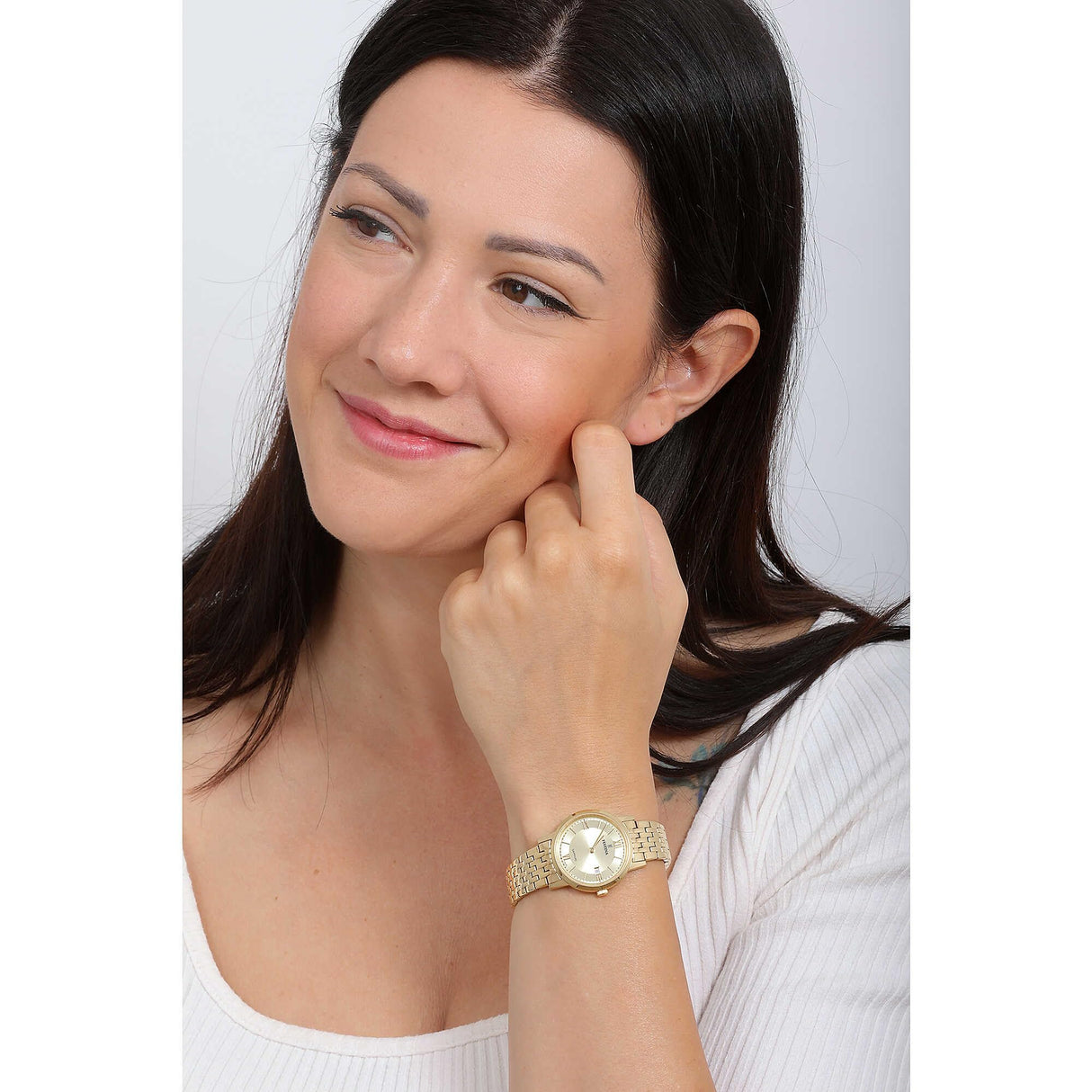 Festina Montre pour Femme F20021/2 Swiss Made Boîtier en Acier Inoxydable Doré Bracelet en Acier Inoxydable Doré