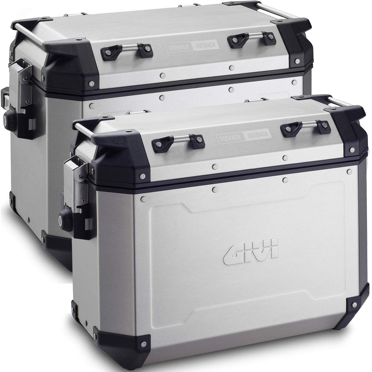 Givi Obkn4837Apack2 - Bolsas rígidas Laterales Monokey CAM-Side Trekker Outback, Aluminio, 306 cm de Largo, 495 cm de Ancho, 387 cm de Alto, par
