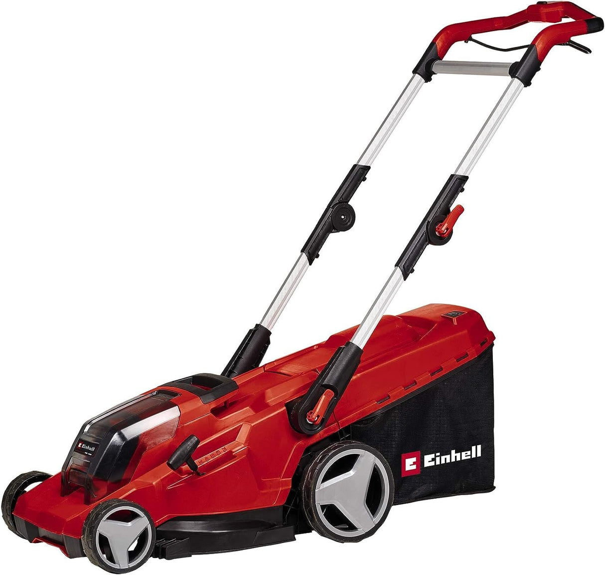 Einhell Cortacésped a batería GE-CM 36/41 Li-Solo Power X-Change (36 V, 41 cm ancho de corte, hasta 500 m², Brushless, 50L bolsa recolectora, 25-75 mm altura de corte, sin batería)