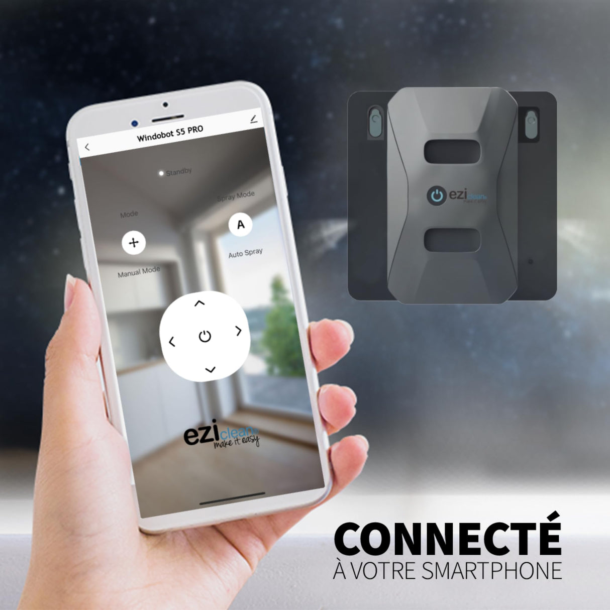 Robot Limpiacristales Inteligente EZIclean Windobot S6 ULTRA