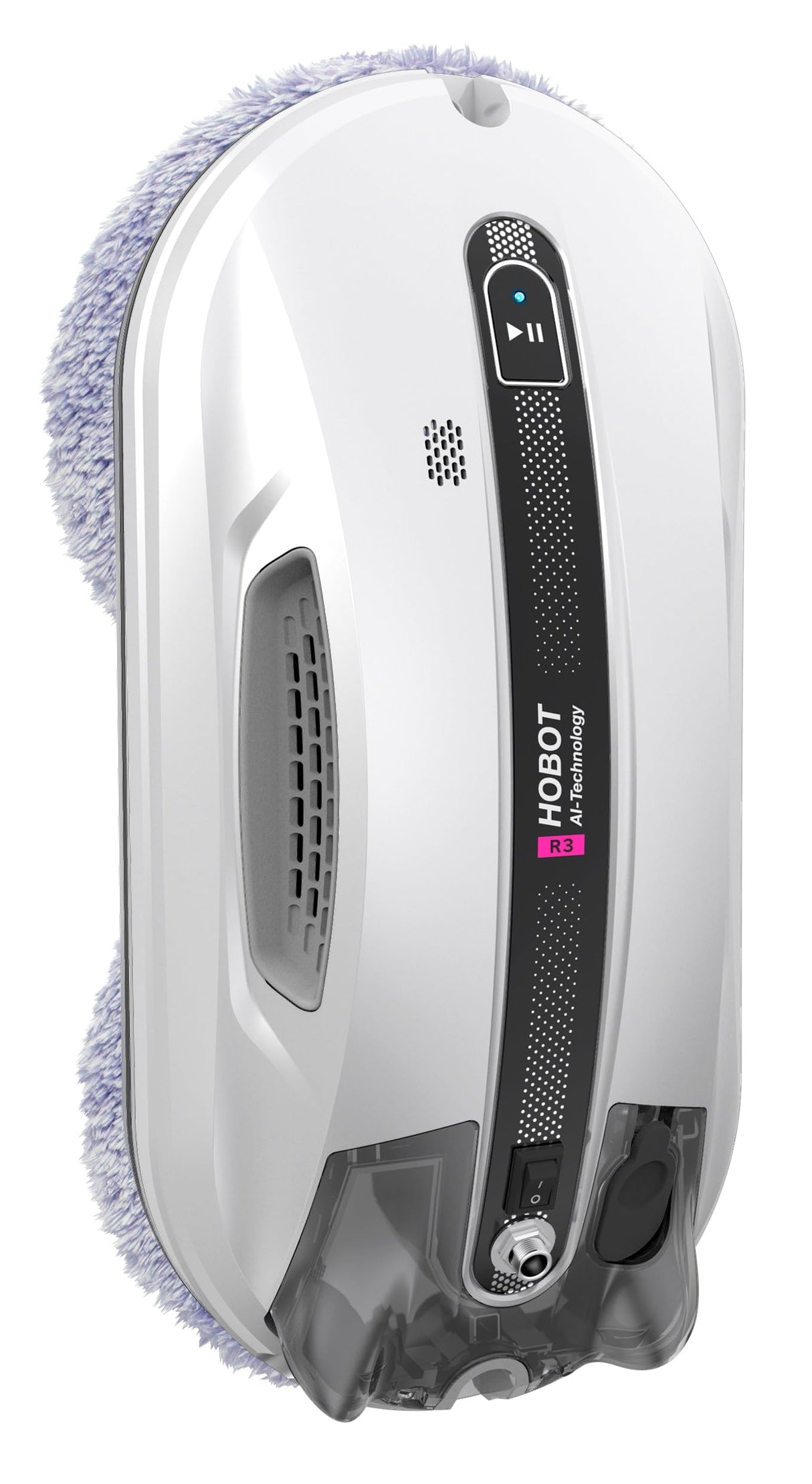 SMARTBOT Robot Limpiacristales - Bajo Consumo de Corriente (80W) - Limpiacristales eléctrico 3 años garantía 12 Trapos de Microfibra - Sistema de Navegación y Anticaída HOBOT-R3 Robot Limpiacristales
