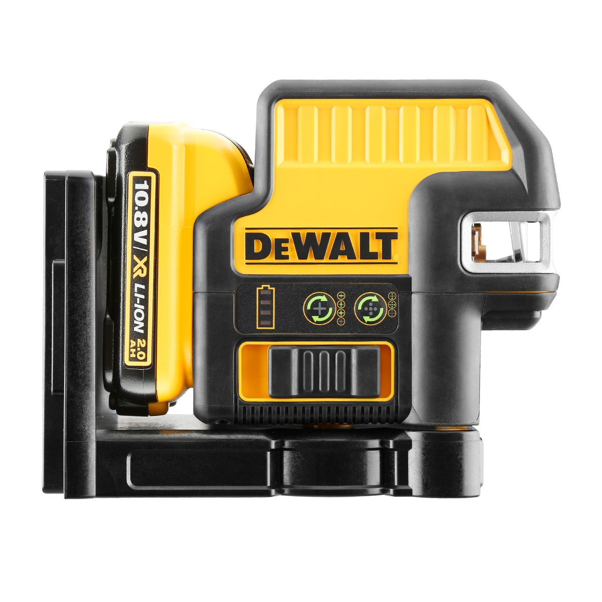 DEWALT DCE0825D1G-QW - Láser autonivelante de 2 líneas en cruz (Horizontal y vertical) y 5 puntos - Incluye batería DW 10,8V Litio - VERDE