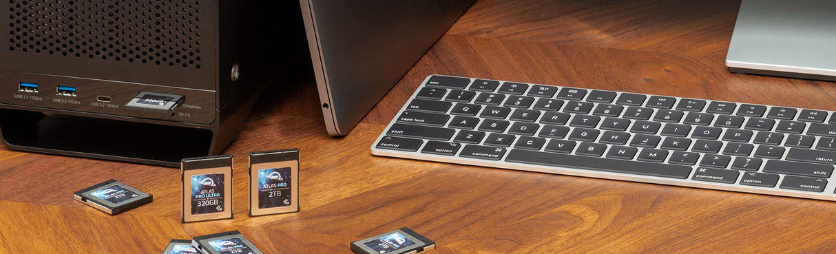 OWC Tarjeta CFexpress tipo B de 320 GB Atlas Pro Ulra de alto rendimiento, calidad profesional, alta capacidad CFX con imagen RAW súper rápida y captura de vídeo de calidad cinematográfica de hasta 8K