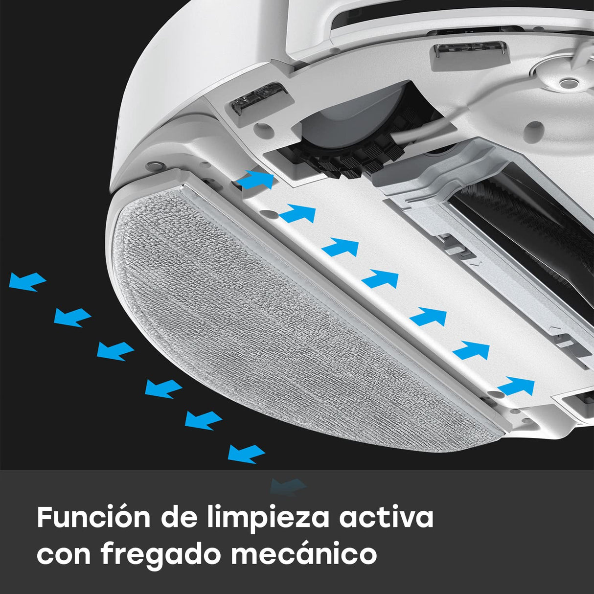 ZACO M1S Robot Aspirador y fregasuelos con estación de autovaciado, navegación láser y detección de obstáculos, depósito de Agua Dulce de 4L, App, mapeo, 180 min, con detección de alfombras