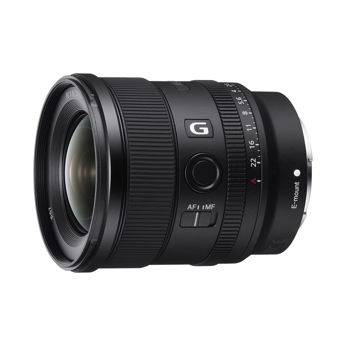 Sony SEL20F18G - Objetivo Gran Angular (G Lens, 20 mm F1.8, Full Frame, para Video y Paisaje, Montura E, Dos Elementos AA - Advanced Aspherical y 3 Elementos Ed - Extra Low Dispersion), Negro