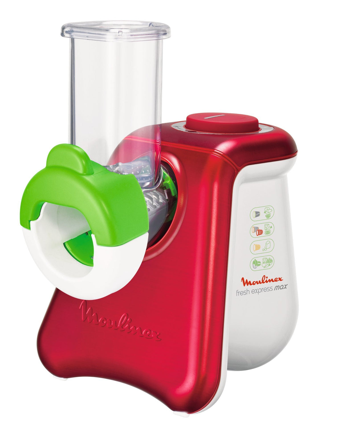 Moulinex DJ8115 Picadora eléctrica multiusos, 260 W, color rojo y blanco