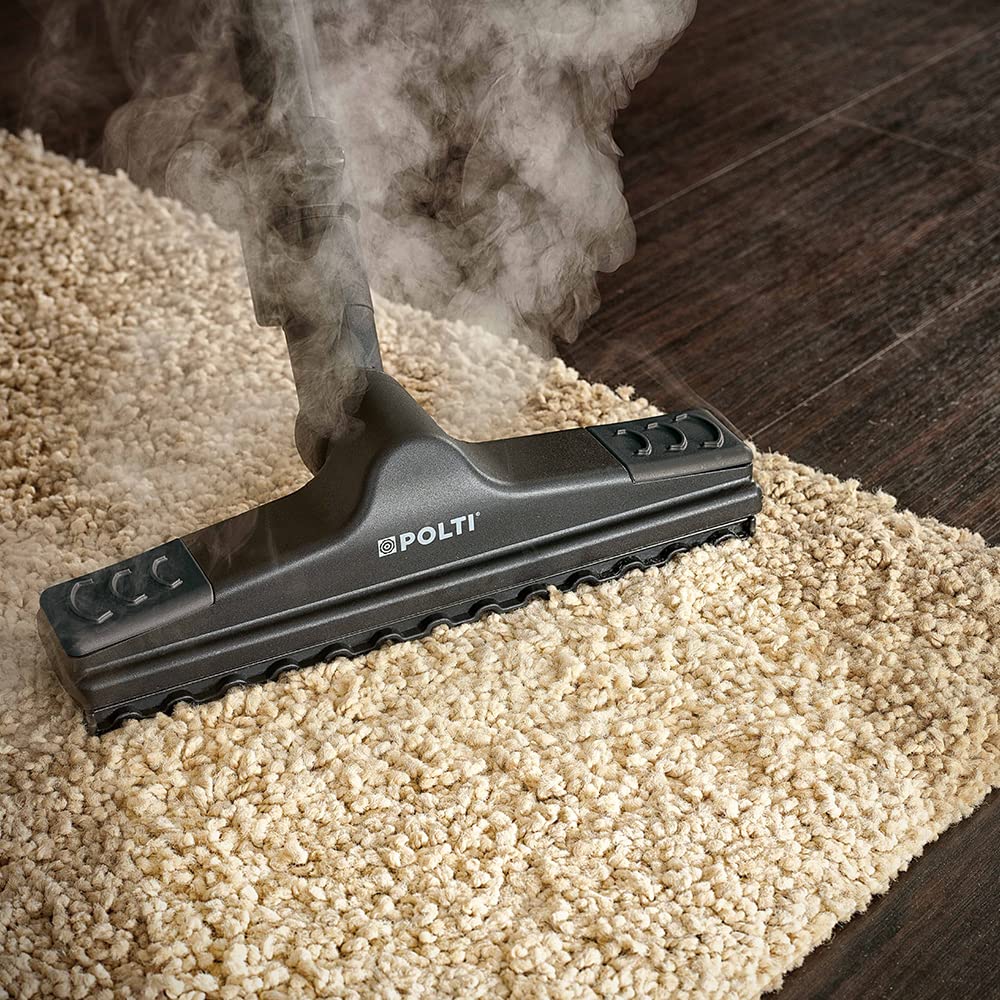 Polti Vaporetto Lecoaspira FAV50 Multifloor, Limpiador a Vapor y Aspirador con Filtro de Agua, Potencia Total 2450 W, Presión de la Caldera 5 Bar, 15 Accesorios Incluidos, Blanco y Rojo