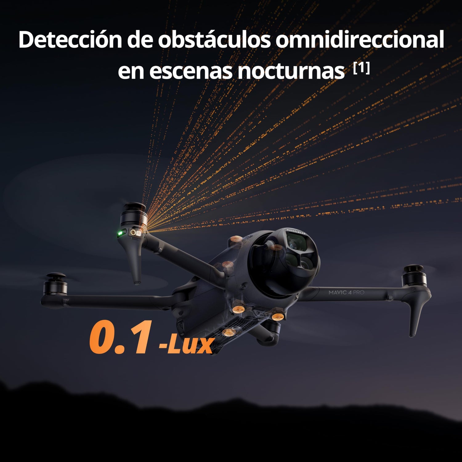 Pack para Creadores DJI Mavic 4 Pro 512 GB con DJI RC Pro 2, dron tricámara insignia con cámara Hasselblad de 100 MP y sensor CMOS 4/3, 51 min de tiempo de vuelo, tres baterías, centro de carga