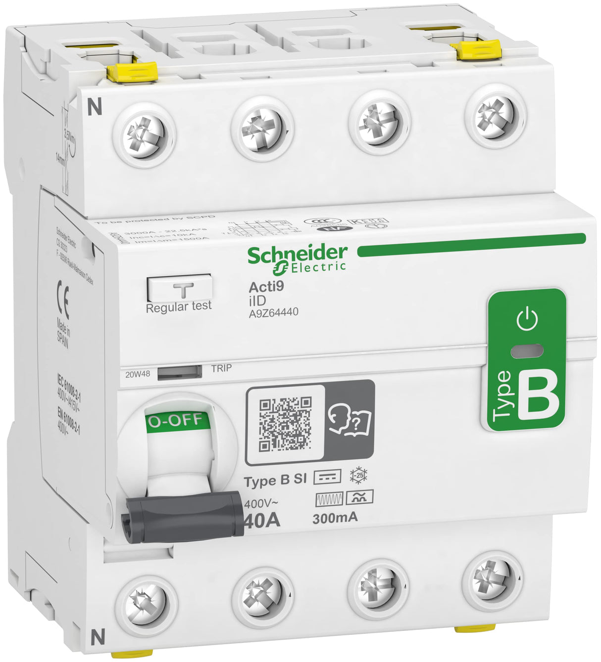 Schneider Electric - Acti9 - Iid 4P 40A 300mA B SI