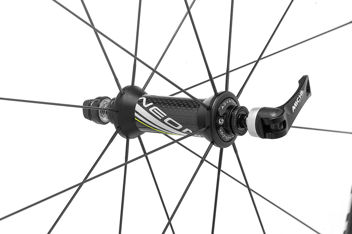 Miche Neon Clincher Juego de Ruedas de Carretera, Unisex, Negro, Shimano Freehub