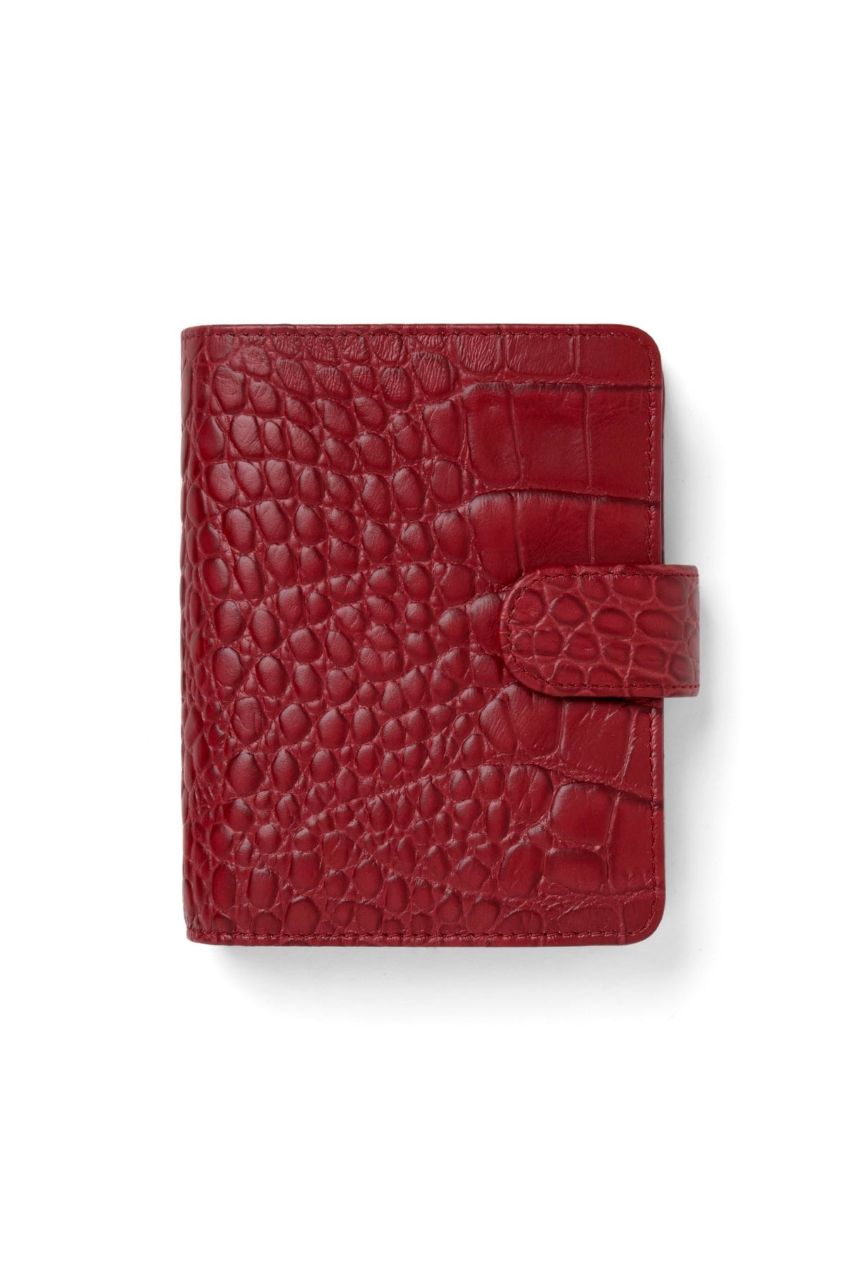 Filofax Pocket Classic - Organizador de cocodrilo, color cereza