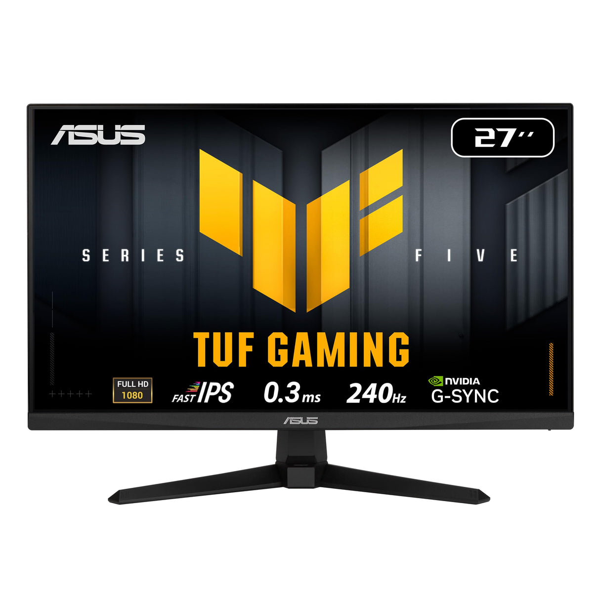 ASUS TUF Gaming VG279QM5A Monitor de 27 Pulgadas Full HD Fast IPS, 240 Hz, 0.3 ms, Compatible con G-Sync, AMD FreeSync Premium, ELMB Sync, 99% sRGB, DisplayWidget Center, Gaming AI