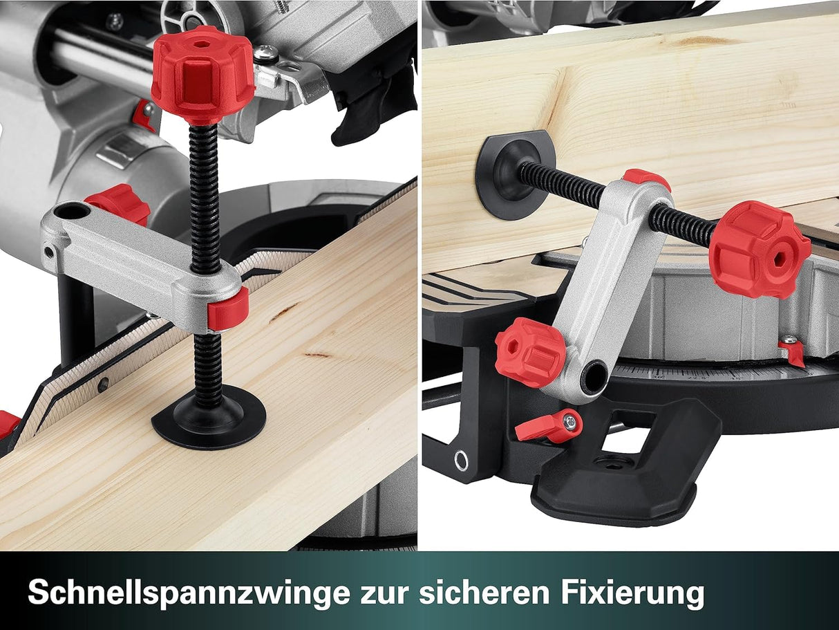 metabo KS 216 M 610216900 - Juego de sierra tronzadora (caja con 2 hojas de metal duro, inclinación de la hoja de sierra, ampliaciones de mesa integradas)