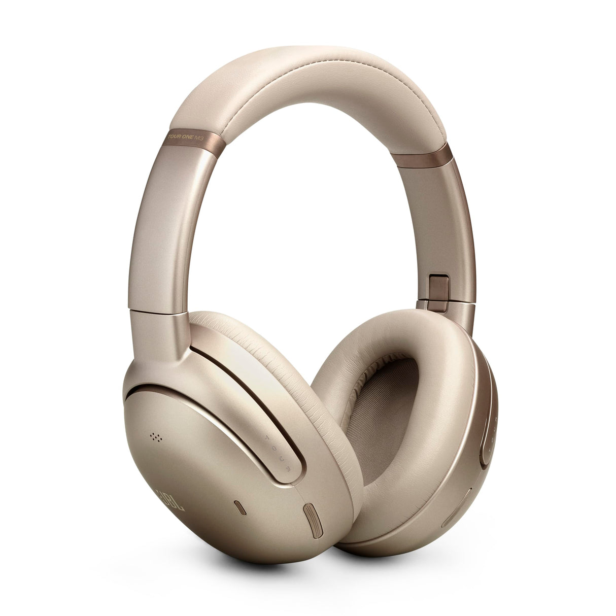 JBL Tour One M3 Auriculares supraaurales inalámbricos con Bluetooth, cancelación de Ruido True Adaptative, 70h de batería, Ajuste cómodo, Sonido Spatial 360 con Seguimiento de Cabeza, Latte