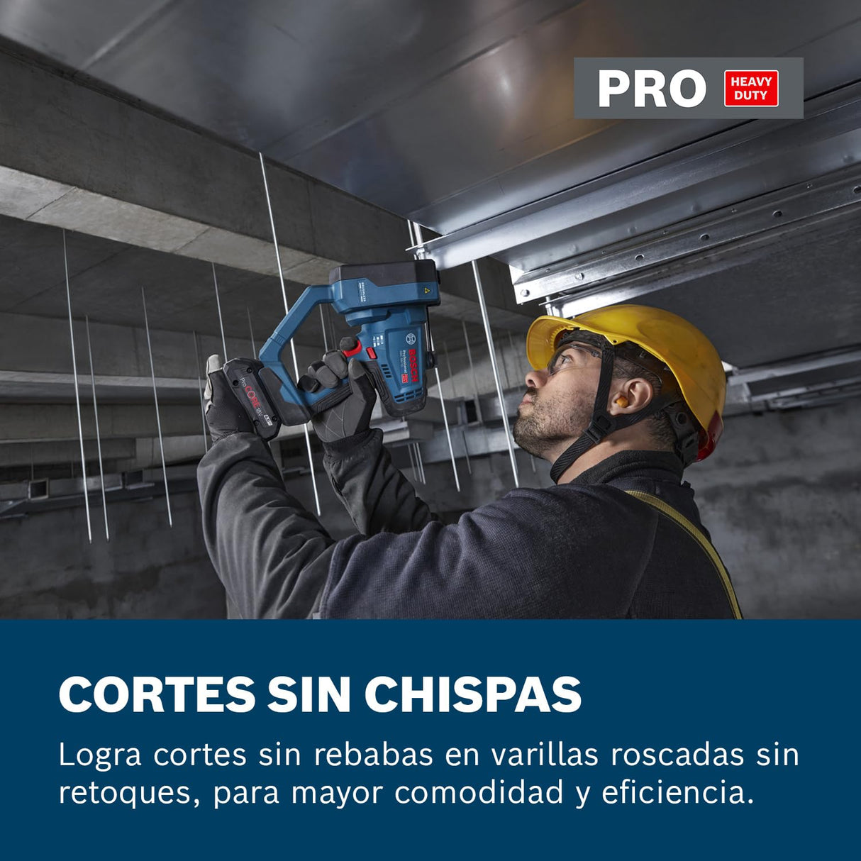 Cortador de varilla roscada a batería GGC 18V-12 con Bosch Professional 18V System (corta hasta M12 en acero y M10 en acero inoxidable, incl. par de troqueles de corte múltiple - métrico)