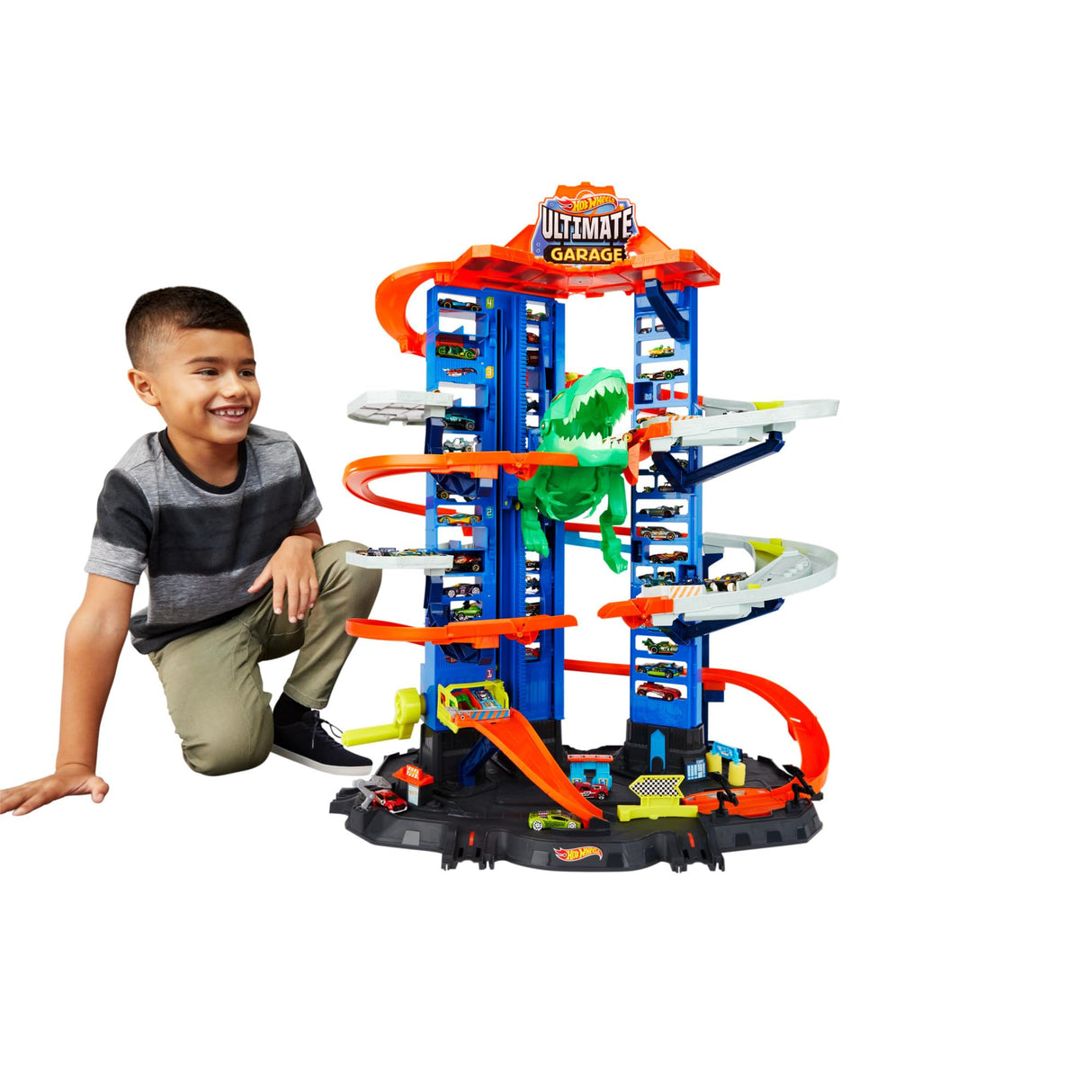 Hot Wheels Ultimate Garage, Garaje y Pista para Coches de Juguete (Mattel GJL14)