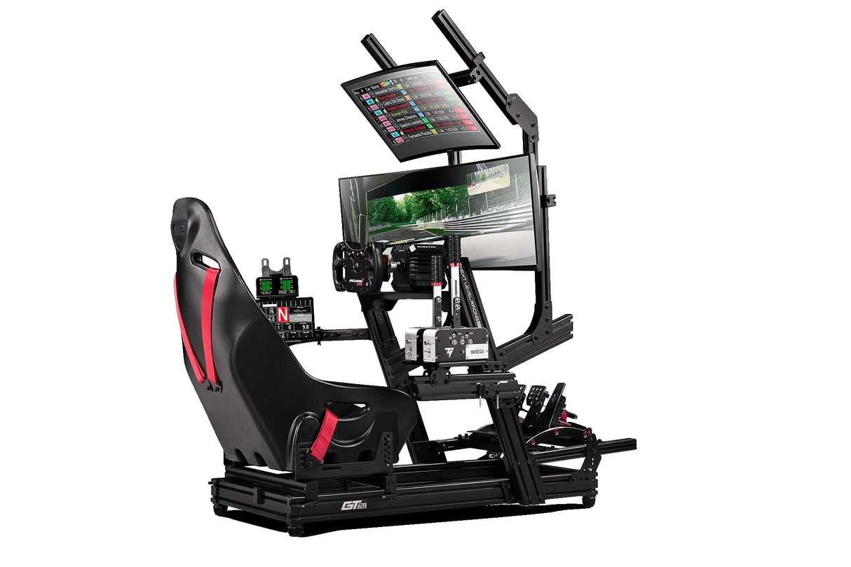 Next Level Racing GTElite Aluminium Simulator Cockpit-Front and Side Mount Edition, Color Black (NLR-E023)