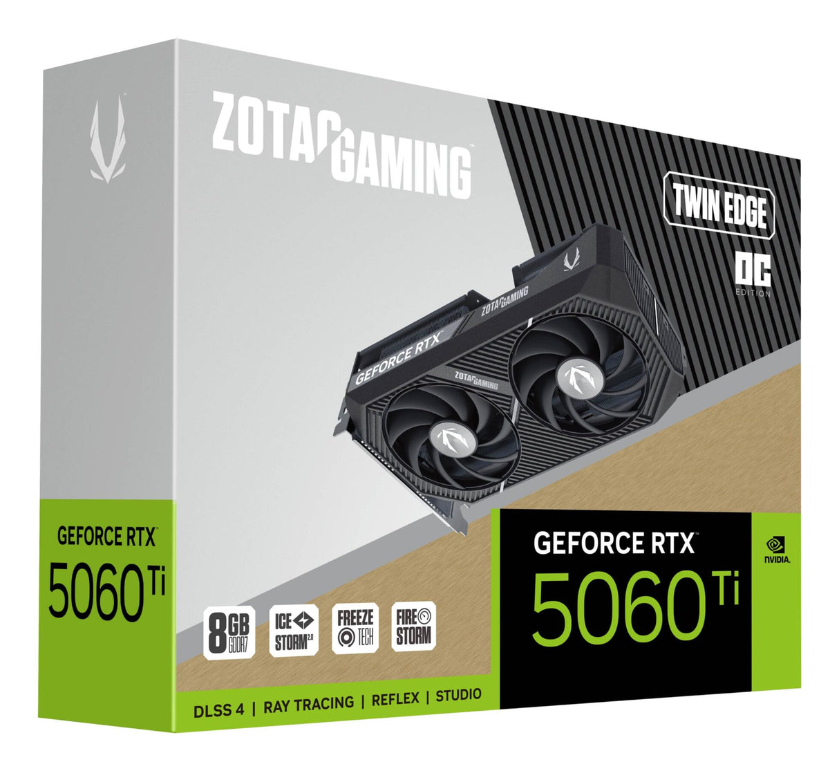 ZOTAC VGA RTX 5060TI Twin Edge OC 8 GB Tarjeta Gráfica