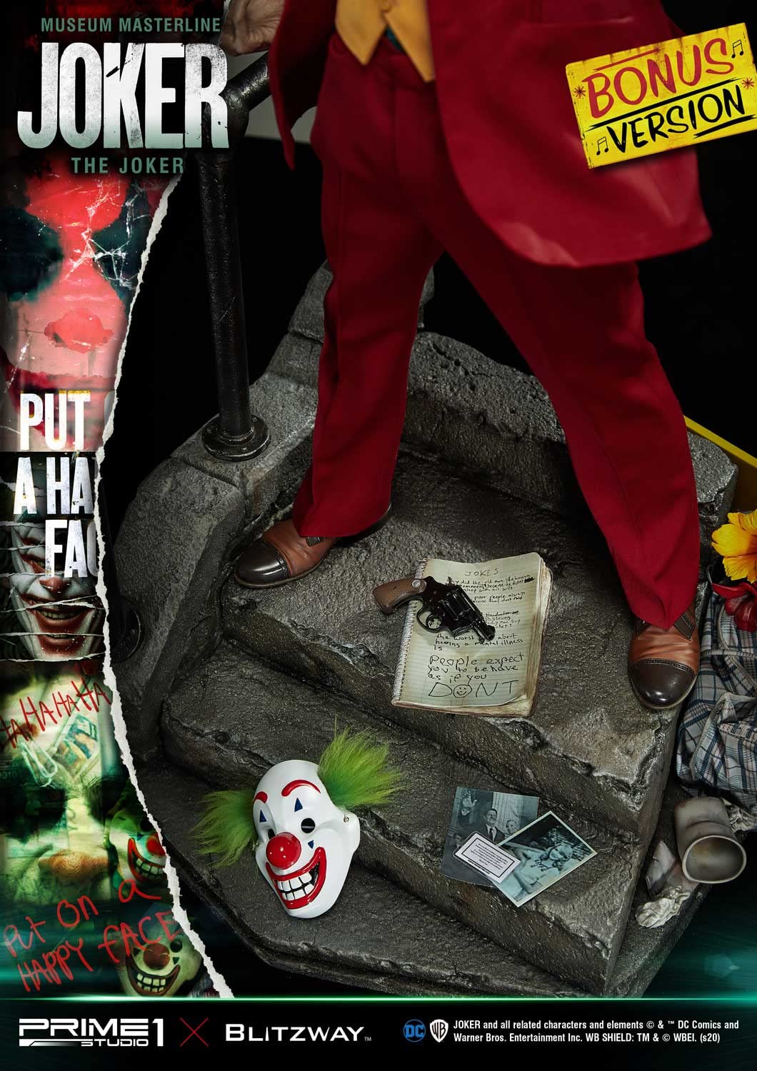 NONAME The Joker - Versión de bonificación de Joker - Estatuilla de Museo Masterline 70 cm