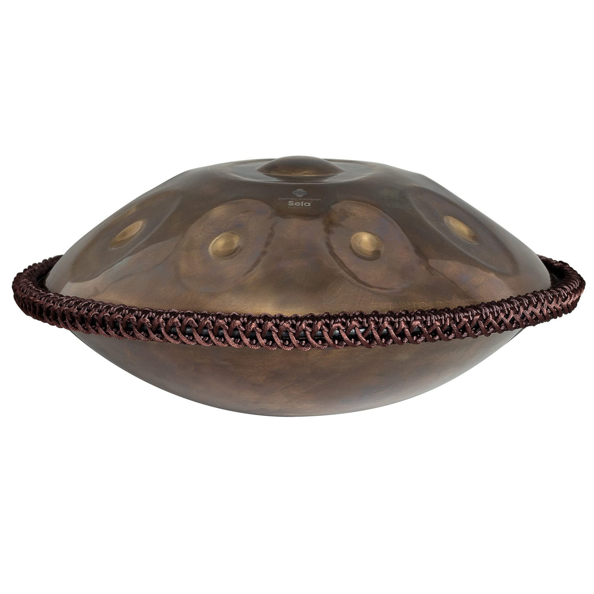 Sela Journey F - Pan de mano integral, tamaño de viaje, calidad prémium, instrumento de percusión de acero inoxidable, incluye funda acolchada, Pantam SE 305, color dorado