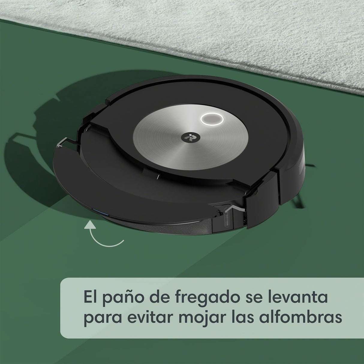 iRobot Roomba Combo j7 Robot Aspirador y friegasuelos 2 en 1 (c7156) - Robot Aspirador con conexión Wi-Fi - Paño retráctil - Mapeado avanzado - Navegación Inteligente - Recarga y reanuda el Trabajo